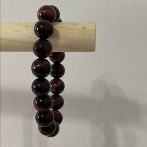 Elegant Brown Bracelet red tiger eyes